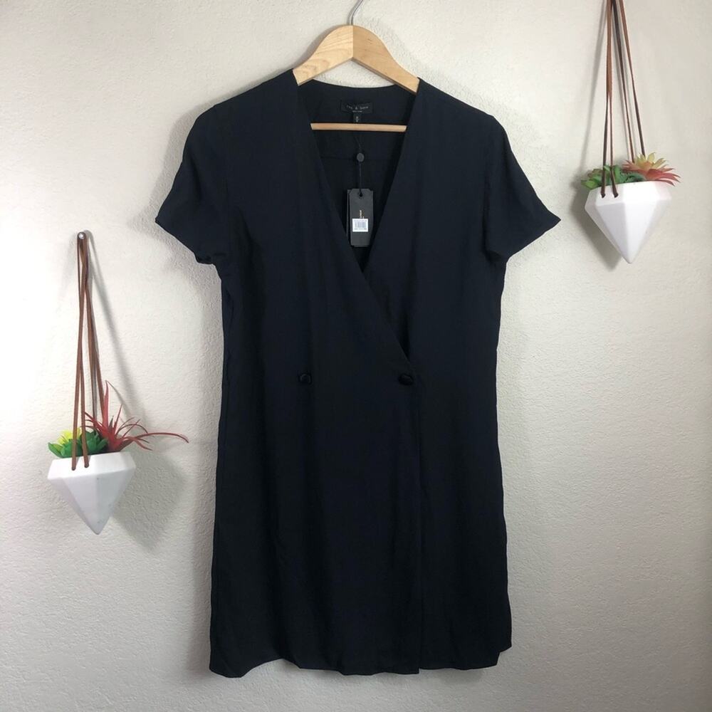 NWT Rag & Bone Tabitha black mini dress